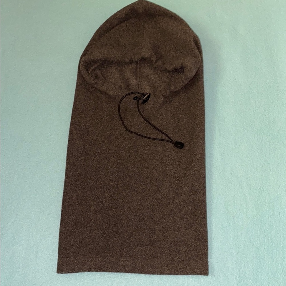 Hood hat dickie balaclava scoodi scarf adjustable gray fleece unisex size OSFA